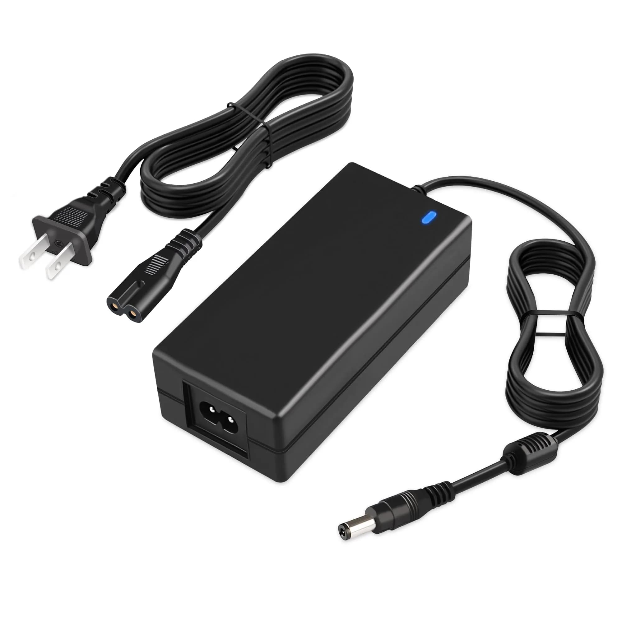 FNKTQL 24V Power Supply Adapter 3M Cable | Powers Logitech G920 G29 G923 Racing Wheels — black