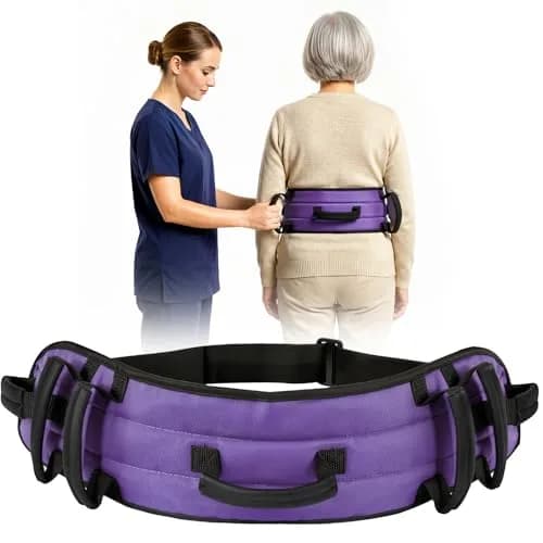 Rhino Valley Gait Belt 150cm (59in) with 7 Handles | Durable Elderly Transfer Support thumbnail 1