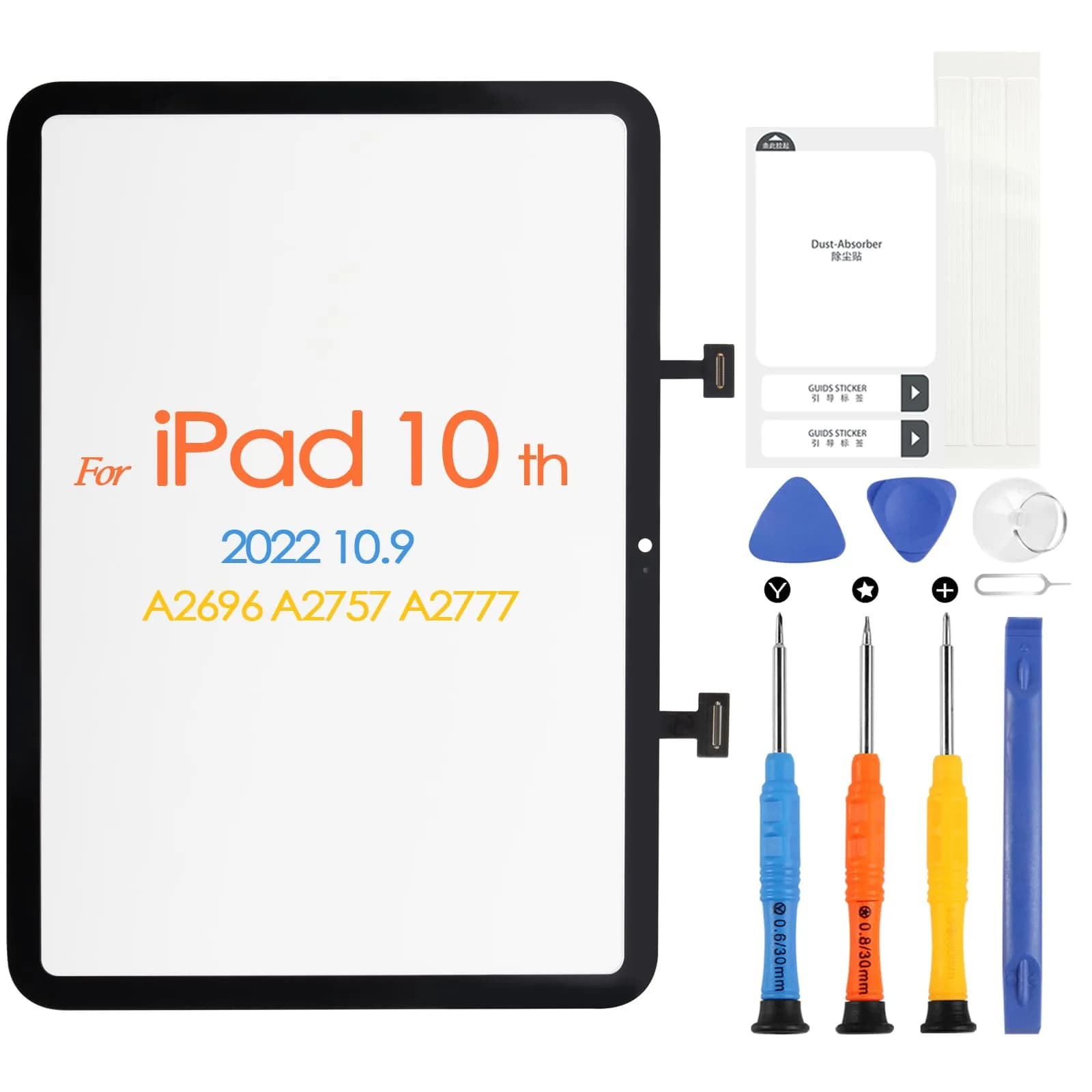 ARSSLY Screen Replacement for iPad 10th Gen 10.9 inch | Full Repair Kit, Not LCD