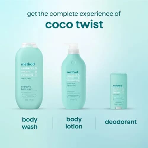 method Coco Twist Body Lotion 414ml (14 fl oz) | 24hr Moisture with Shea Butter & Hyaluronic Acid thumbnail 8