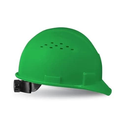GE Cap Style Hard Hat, 4-Point Ratchet Suspension, Green (Vented) | ANSI Class C Impact Safety thumbnail 7