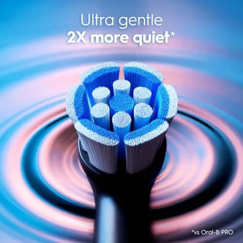 Oral-B iO2 Rechargeable Electric Toothbrush Night Black | 3 Modes, Pressure Sensor, 2 Brush Heads thumbnail 5