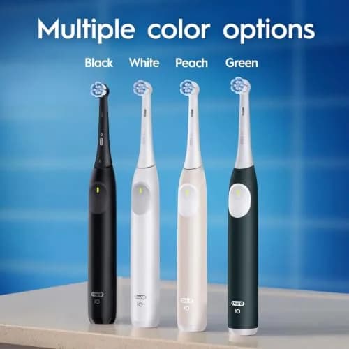 Oral-B iO2 Rechargeable Electric Toothbrush Night Black | 3 Modes, Pressure Sensor, 2 Brush Heads thumbnail 8