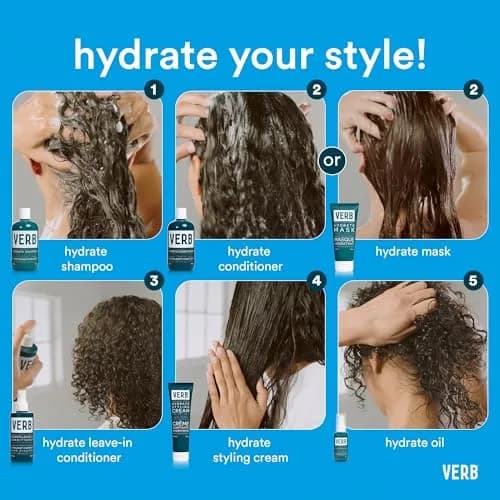 VERB Hydrate Oil 2 oz | Moisture & Frizz-Free Heat Protection for Dry Hair thumbnail 5