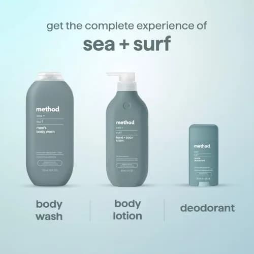 method Men's Sea + Surf Body Lotion 414ml (14 fl oz) | Hydrates Skin All Day thumbnail 8