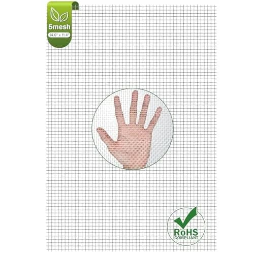 Valchoose 304 Stainless Steel Woven Mesh Screen 37.2cm x 29.2cm (14.6"x11.4") | 5 Mesh Easy Cut Rustproof for DIY & Protection thumbnail 1