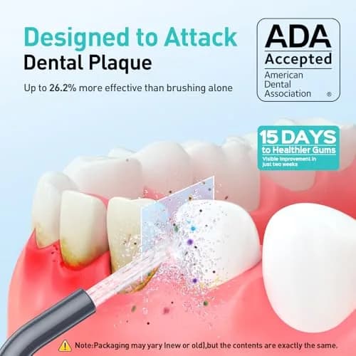 COSLUS C20 Water Dental Flosser 300ml (10.14 Fl Oz) | ADA Accepted Oral Irrigator for Healthier Gums thumbnail 2