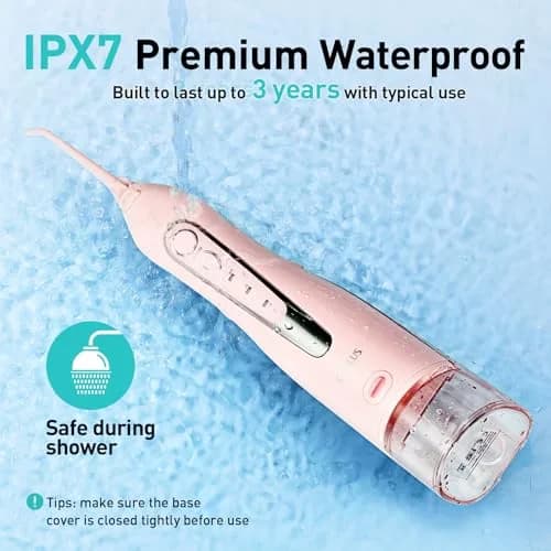 COSLUS C20 Water Dental Flosser 300ml (10.14 Fl Oz) | ADA Accepted for Healthier Gums thumbnail 4