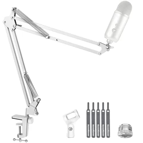 InnoGear Microphone Boom Arm Stand for Blue Yeti Fifine HyperX | Fully Adjustable, Steel Frame, Space-Saving Design thumbnail 1