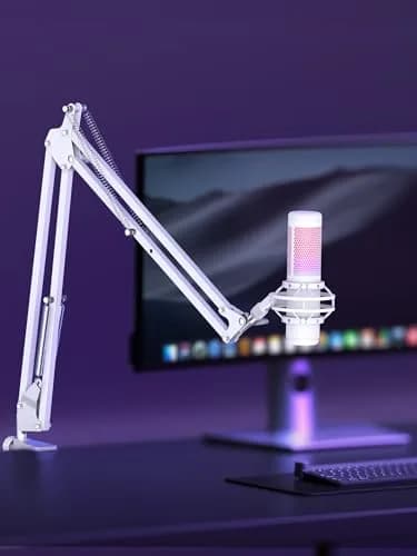 InnoGear Microphone Boom Arm Stand for Blue Yeti Fifine HyperX | Fully Adjustable, Steel Frame, Space-Saving Design thumbnail 7