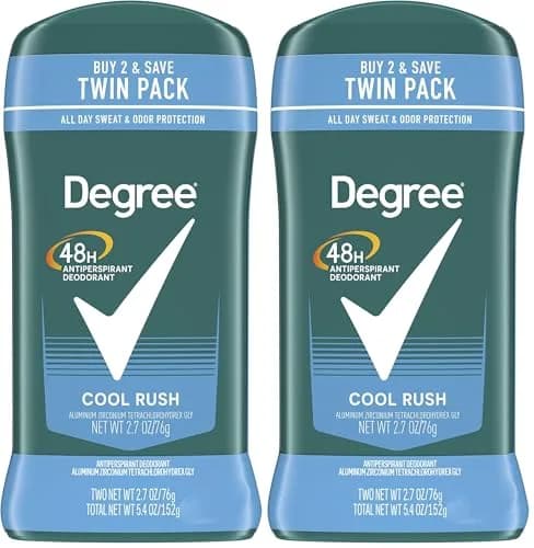 Degree Men Cool Rush Antiperspirant Deodorant Stick, 2.7 oz, 2 Count Pack - main product image