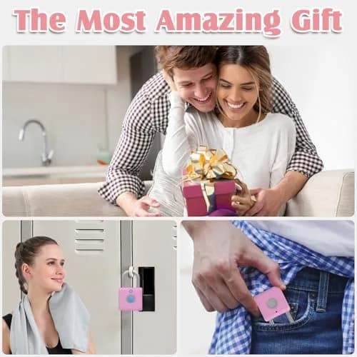 Pothunder Fingerprint Padlock, Locker Lock, Combination Lock, APP Unlock, USB Rechargeable, Suitable for Gym Locker, Door, Locker thumbnail 8