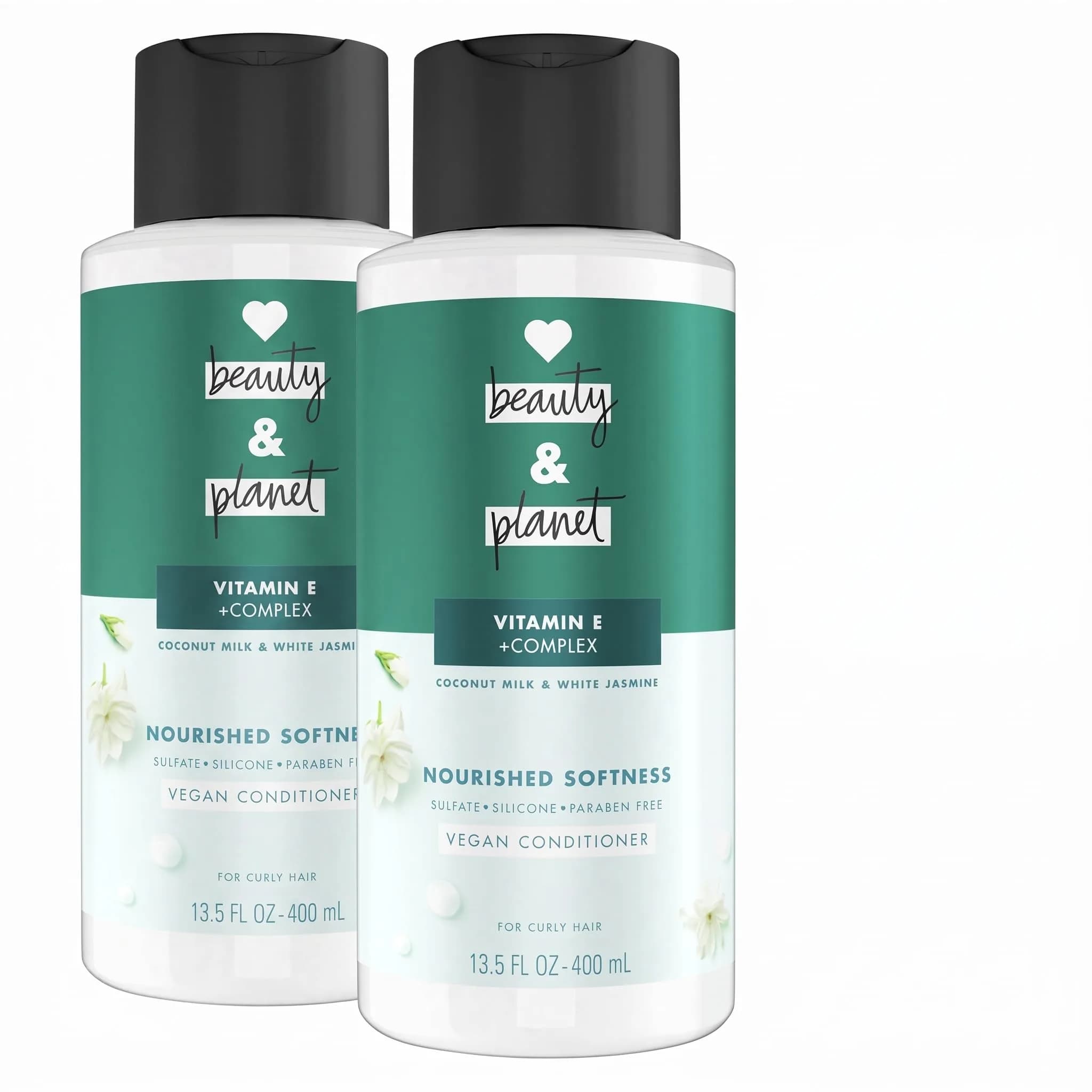 Love Beauty and Planet Conditioner with Vitamin E Coconut Milk & White Jasmine 13.5 oz | Curly Hair Nourishment