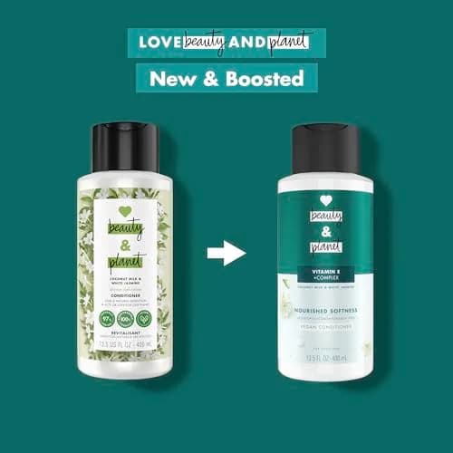 Love Beauty and Planet Conditioner with Vitamin E Coconut Milk & White Jasmine 13.5 oz | Curly Hair Nourishment thumbnail 5