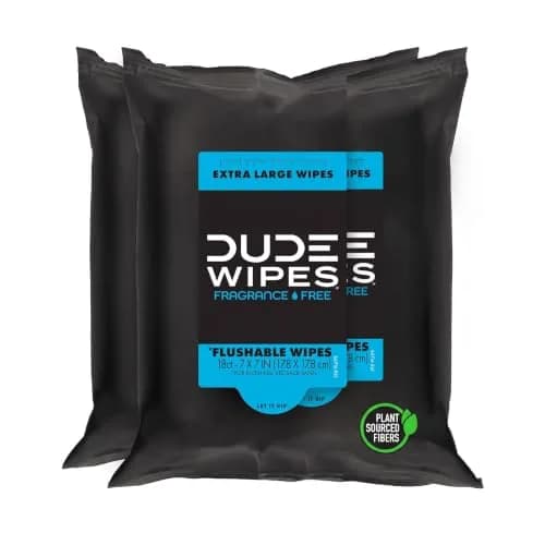 DUDE Wipes 18ct (Pack of 2) | Extra Large Flushable Wipes for All Skin Types thumbnail 1