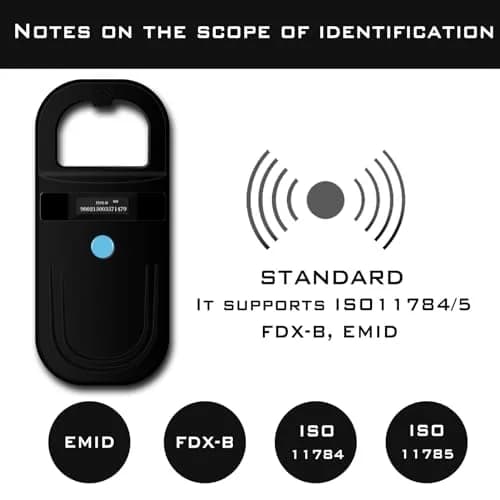 Smoostart Microchip Scanner FDX-B/EMID Compatible, 1000 Records USB Upload | Reads 15-Digit FDX-B & 10-Digit EMID Pet Chips thumbnail 6