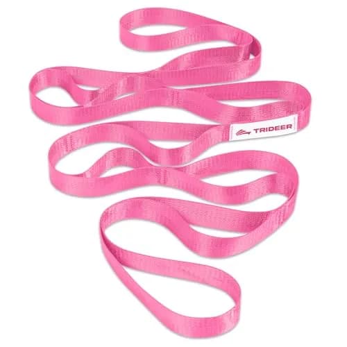 Trideer Stretching Strap with Loops, Yoga Strap, Stretch Bands for Exercise | Durable Polypropylene, Versatile for Yoga & PT thumbnail 1