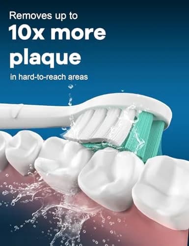 Toptheway Toothbrush Replacement Heads Compatible with Phillips Sonicare 4100/5100/C2/G2/C1, Medium Soft, 4 Pack | Genuine DuPont Bristles thumbnail 3