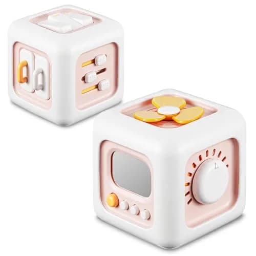 SOCBTNSO Montessori Busy Cube Travel Toy for Toddlers | 6-in-1 Sensory & Cognitive Development thumbnail 1