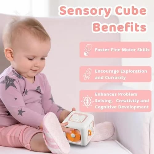 SOCBTNSO Montessori Busy Cube Travel Toy for Toddlers | 6-in-1 Sensory & Cognitive Development thumbnail 5