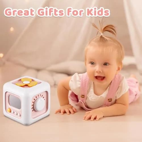 SOCBTNSO Montessori Busy Cube Travel Toy for Toddlers | 6-in-1 Sensory & Cognitive Development thumbnail 6