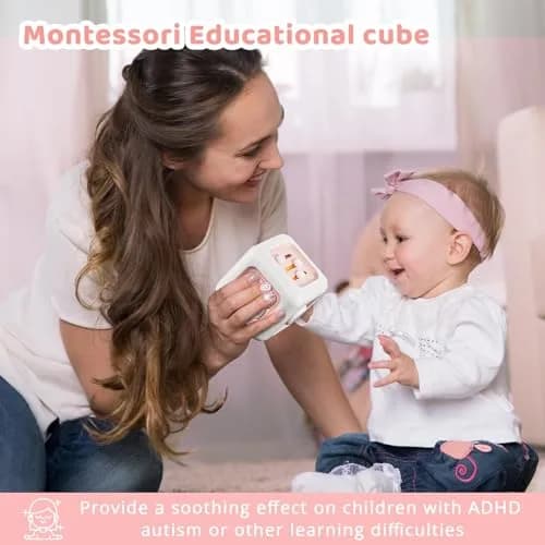 SOCBTNSO Montessori Busy Cube Travel Toy for Toddlers | 6-in-1 Sensory & Cognitive Development thumbnail 2