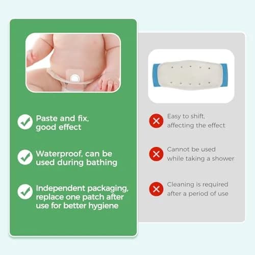 GRLEAYIE Baby Belly Navel Patches 8x8cm | Skin-Friendly, Breathable & Waterproof for Newborns thumbnail 3
