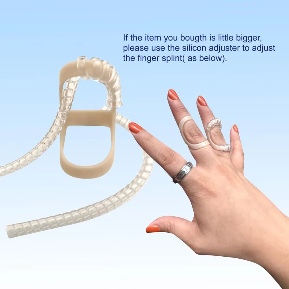 UAKIKAU Oval Finger Splint 6 pcs (Size 4 & 5) | Arthritis, Trigger Finger Pain Relief - view 5
