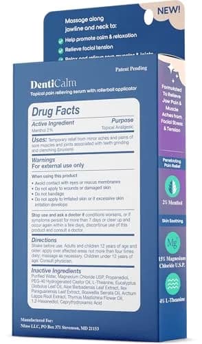 nfuse DentiCalm Soothing Pain Relief for Teeth Grinding & Jaw Clenching 0.47 OZ | Targeted Facial Tension Relief thumbnail 2