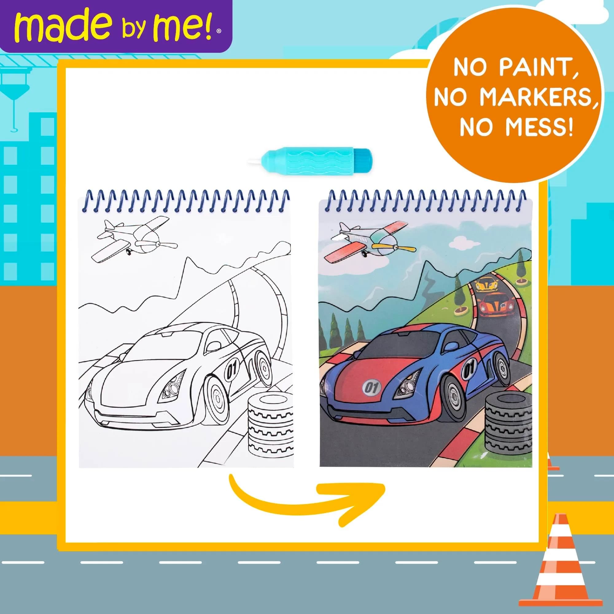 Care Bears Transportation Aqua Art Pad Paint with Water Books for Kids | Mess-Free Toddler Travel Activities - view 2