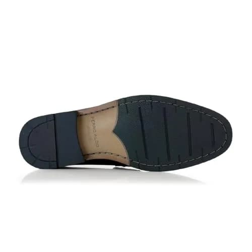 Ferro Aldo Mateo Men's Modern Penny Loafer Black Size 8 (2.54 cm Heel) | Sleek Slip-on Dress Shoe for Business thumbnail 8