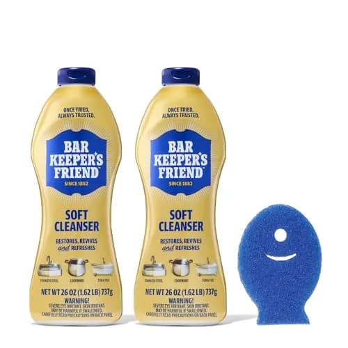 Bar Keepers Friend Soft Cleanser Liquid 26 oz x 2 | Rust & Grime Removal for Surfaces thumbnail 1