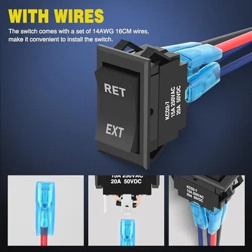 Nilight Momentary DPDT Rocker Switch 12V/24V | Heavy Duty Reverse Polarity Control thumbnail 7