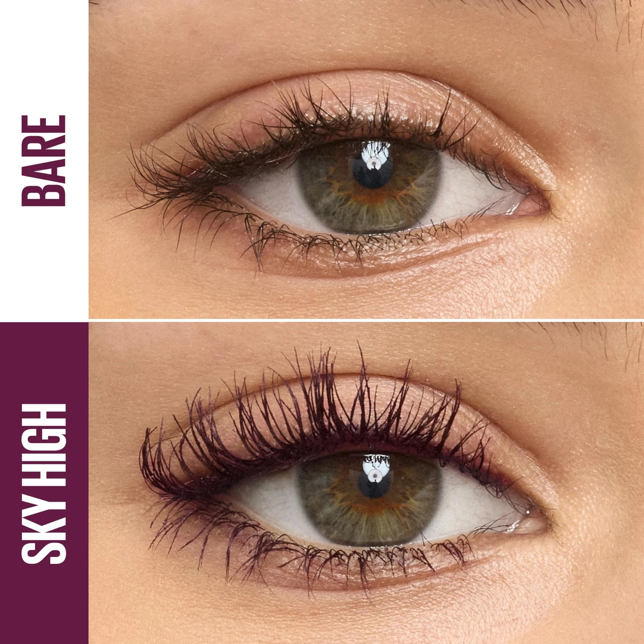 Maybelline Lash Sensational Sky High Mascara, Volumizing, Lengthening, Defining, Curling, Buildable, Washable Formula, Burgundy Haze, 5ml (0.24 Fl Oz) (Pack of 1) - view 2