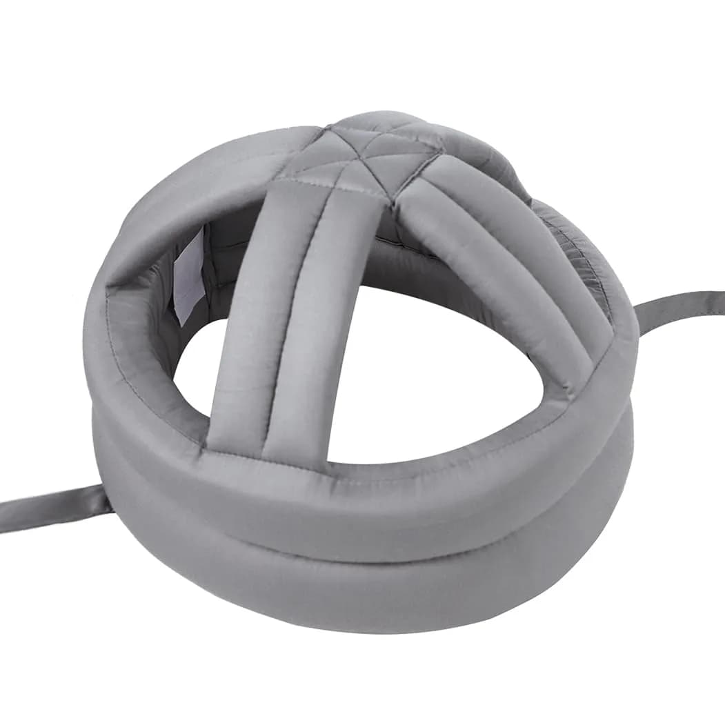 PENINSULA LOVE Elderly Protective Hat Thick Soft Helmet Seniors Anti-Fall Head Protection Hat Adjustable Safety Helmet Bump Cap for Old Man Surgery Recovery Head Injury Stroke Patient (A-Grey) 50-73cm thumbnail 5