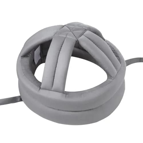 PENINSULA LOVE Elderly Protective Hat Thick Soft Helmet Seniors Anti-Fall Head Protection Hat Adjustable Safety Helmet Bump Cap for Old Man Surgery Recovery Head Injury Stroke Patient (A-Grey) 50-73cm thumbnail 5