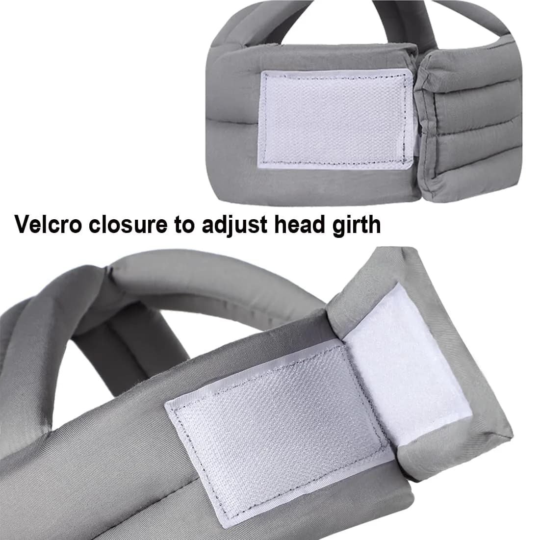 PENINSULA LOVE Elderly Protective Hat Thick Soft Helmet Seniors Anti-Fall Head Protection Hat Adjustable Safety Helmet Bump Cap for Old Man Surgery Recovery Head Injury Stroke Patient (A-Grey) 50-73cm thumbnail 3