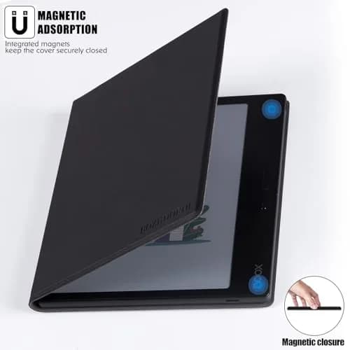 BOZHUORUI Magnetic Case for Boox Go 7 & Boox Page | Slim Auto Sleep Cover in Black thumbnail 4