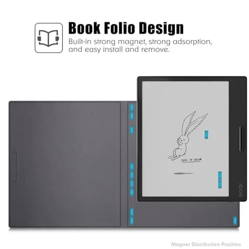 BOZHUORUI Magnetic Case for Boox Go 7 & Boox Page | Slim Auto Sleep Cover in Black thumbnail 5