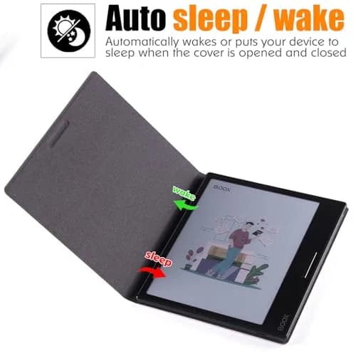BOZHUORUI Magnetic Case for Boox Go 7 & Boox Page | Slim Auto Sleep Cover in Black thumbnail 3