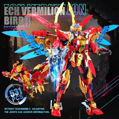TIALLOW Phoenix Mecha Building Toy Transform Robotic Set Hero Figure Model Kit 531 Pieces | Educational STEM Toy thumbnail 2