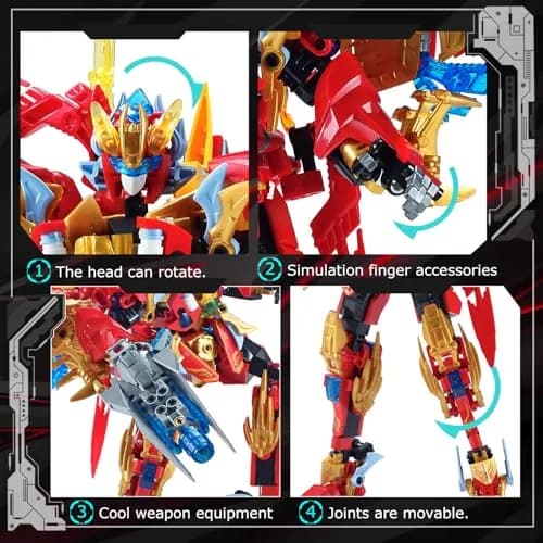 TIALLOW Phoenix Mecha Building Toy Transform Robotic Set Hero Figure Model Kit 531 Pieces | Educational STEM Toy thumbnail 4