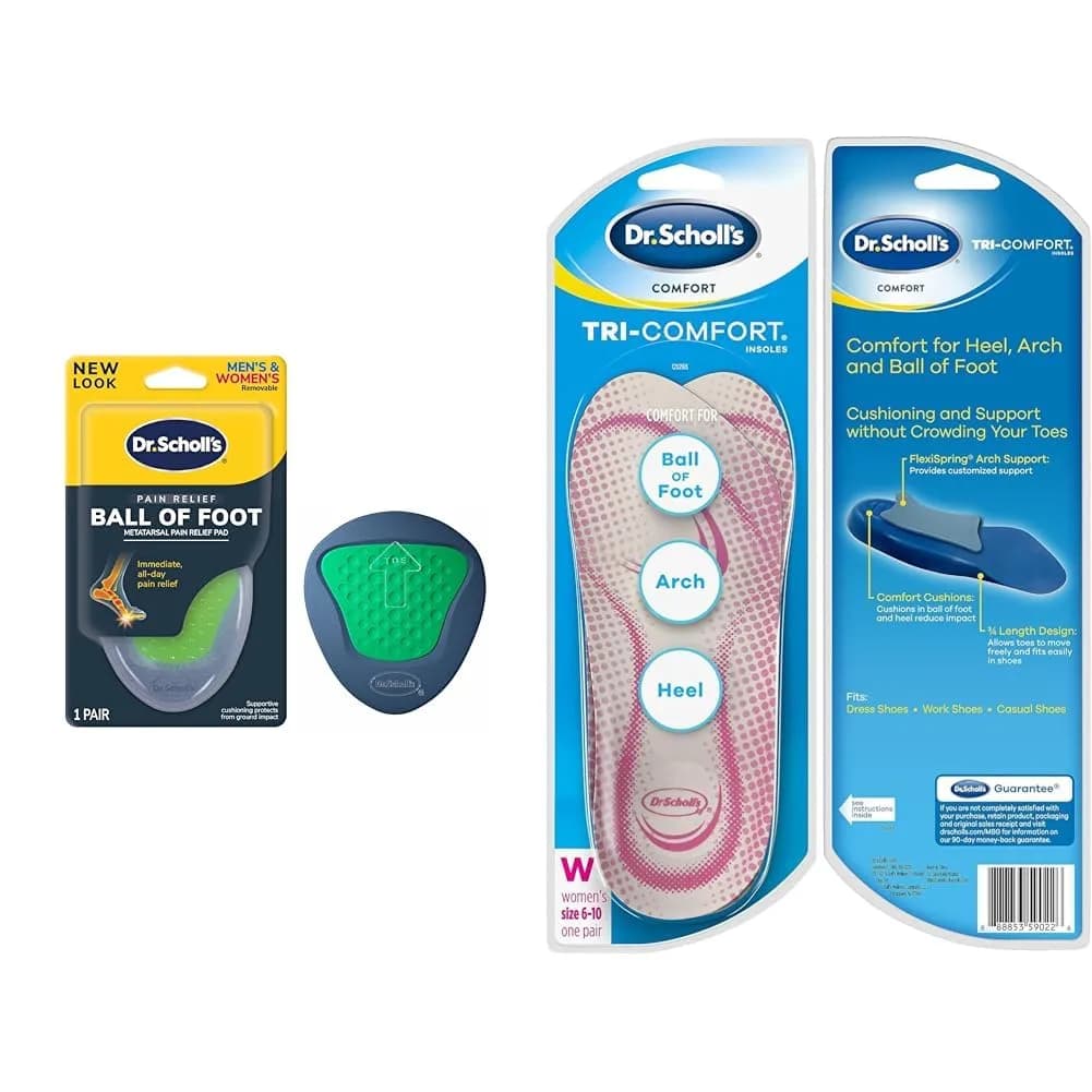 Dr. Scholl's Shoe Insoles & Ball of Foot Cushions | Support for Pain Relief (70-120 chars) — Neutral