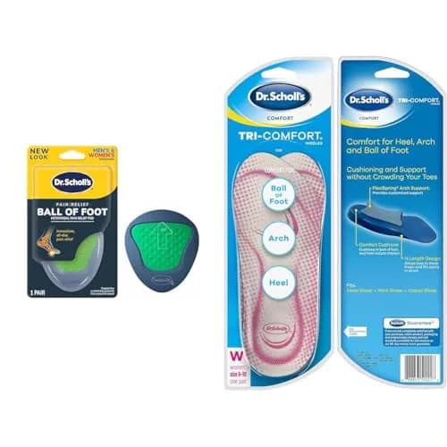 Dr. Scholl's Shoe Insoles & Ball of Foot Cushions | Support for Pain Relief (70-120 chars) thumbnail 1