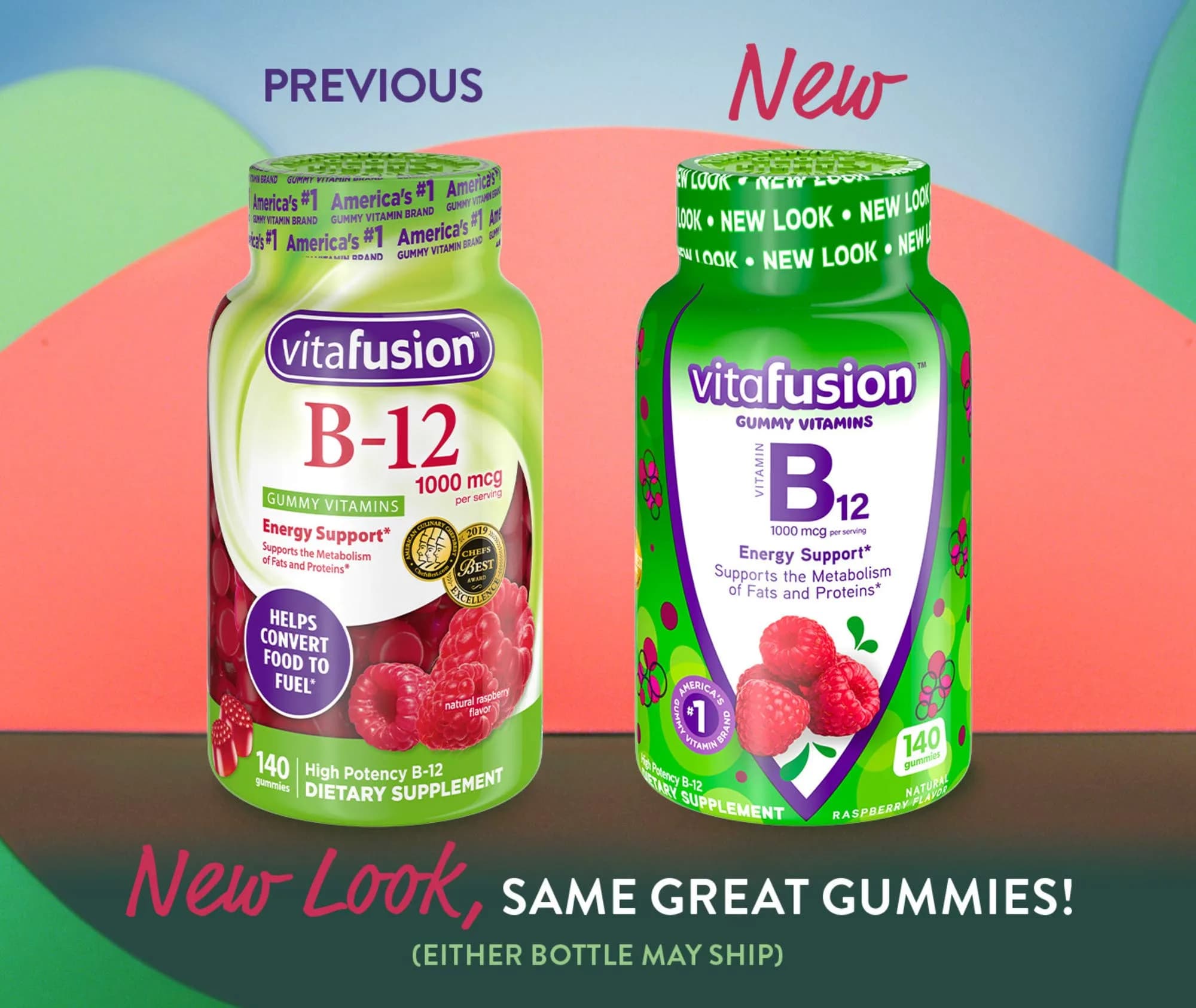 Vitafusion Fiber Well Sugar Free Fiber Supplement & B12 Gummy Vitamins 90 Count + 140 Count | Digestive & Energy Support - view 6
