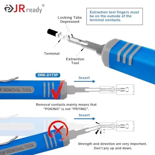 JRready Mini-Fit Jr. Extraction Tool for Molex 11-03-0044 | ATX, EPS, PCI-E Connectors thumbnail 4