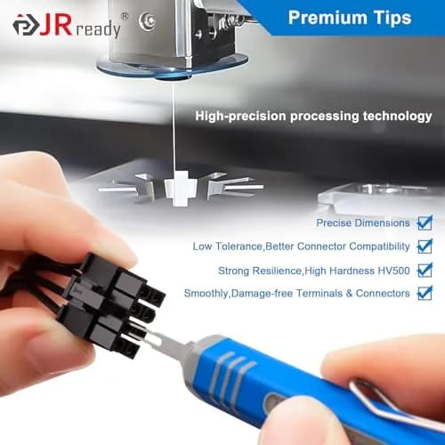 JRready Mini-Fit Jr. Extraction Tool for Molex 11-03-0044 | ATX, EPS, PCI-E Connectors thumbnail 6