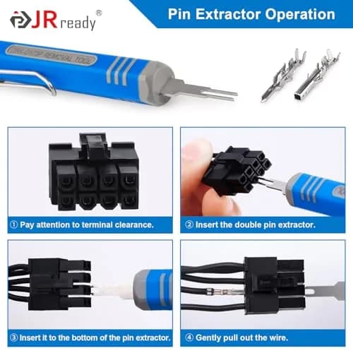 JRready Mini-Fit Jr. Extraction Tool for Molex 11-03-0044 | ATX, EPS, PCI-E Connectors thumbnail 3