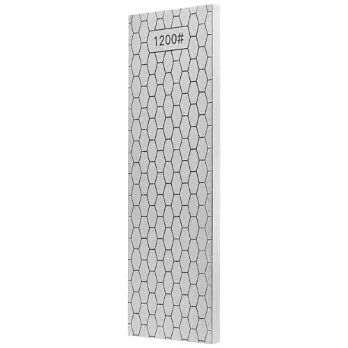 S SATC Diamond Sharpening Stone 20.32 cm (8 inch) 400/1200 Grit | Dual-Sided Honing Plate for Knives, Chisels, Blades thumbnail 1
