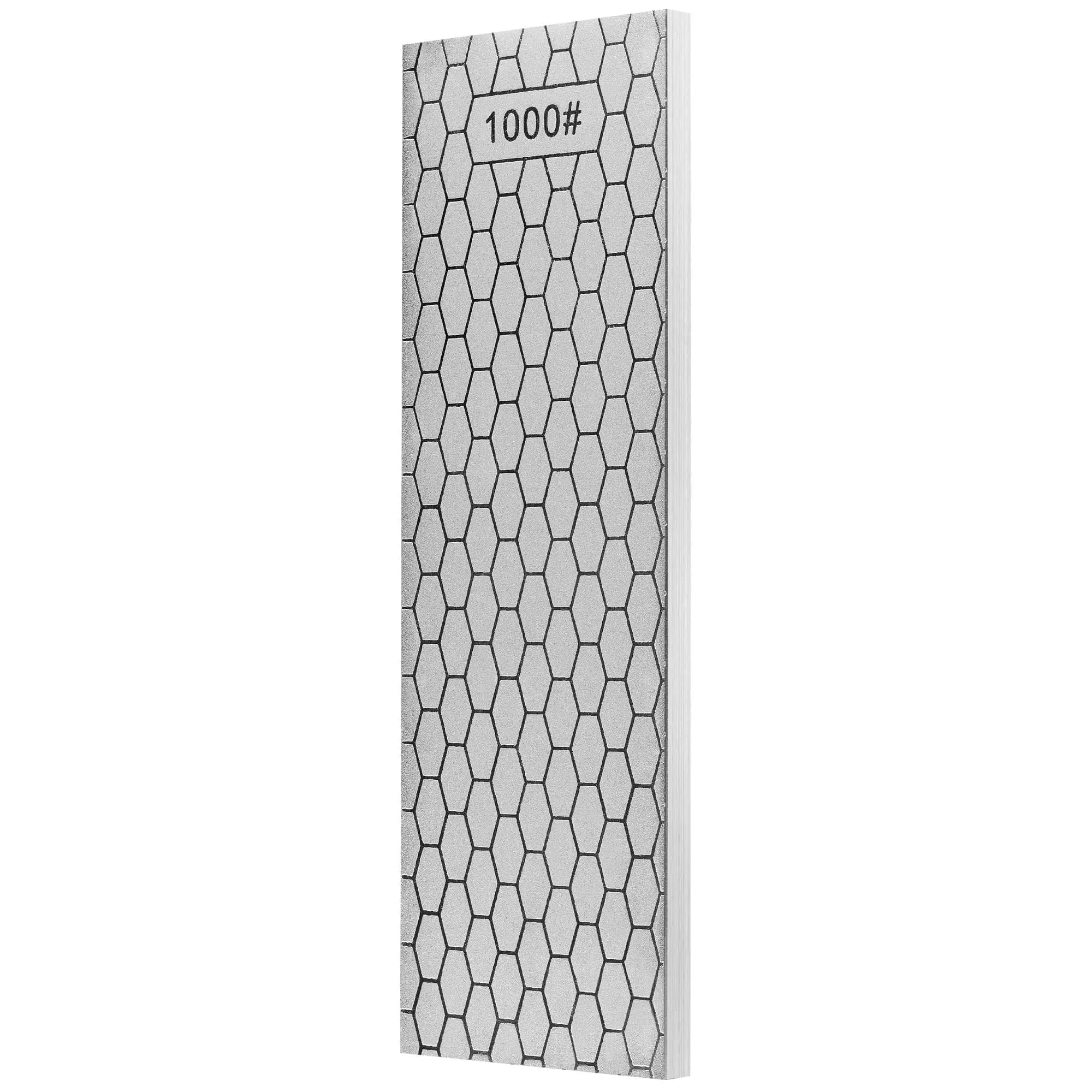 S SATC Diamond Sharpening Stone 20.3 cm (8 inch) 600/1000 Grit | Dual-Sided Honing Plate for Knives and Tools